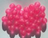 30 10mm Round Matte Hot Pink Vintage Acrylics